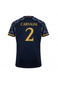 Real Madrid Daniel Carvajal #2 Jalkapallovaatteet Vieraspaita 2023-24 Lyhythihainen